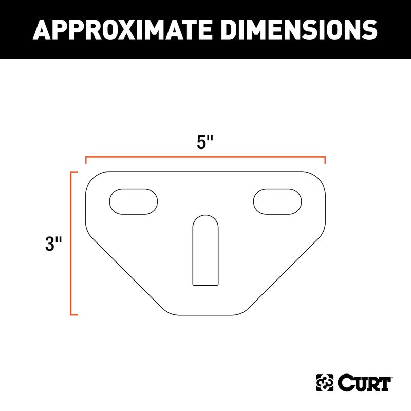 CURT 17005 Weight Distribution Hitch Bolt-On Hookup Brackets - Image 2